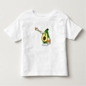 Avocado als Schilder met het borstel van de Verf Kinder Shirts (Voorkant)