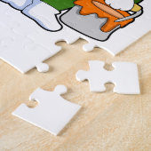 Avocado als Schilder met het borstel van de Verf Legpuzzel (Zijkant)