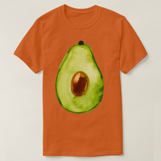 Avocado amp Vegan Organic Gluten T-shirt (Design voorkant)