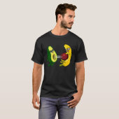 Avocado And Banana Eating Vegan Avocado T-shirt (Voorkant volledig)