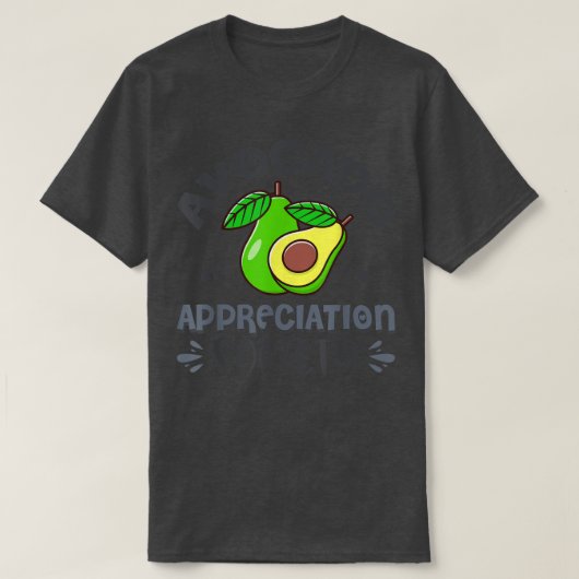 Avocado Appreciation Society T-shirt (Design voorkant)