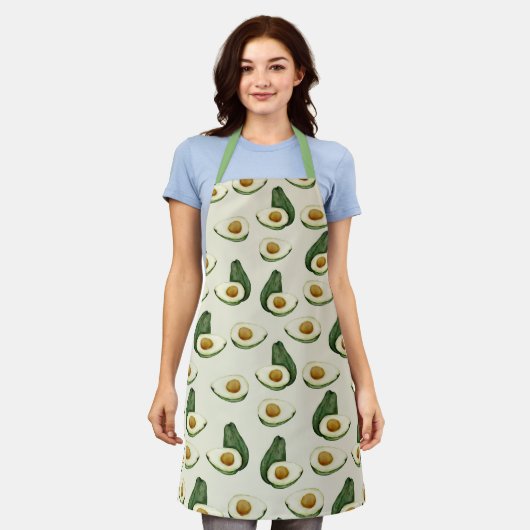 Avocado Apron Schort (Gedragen)