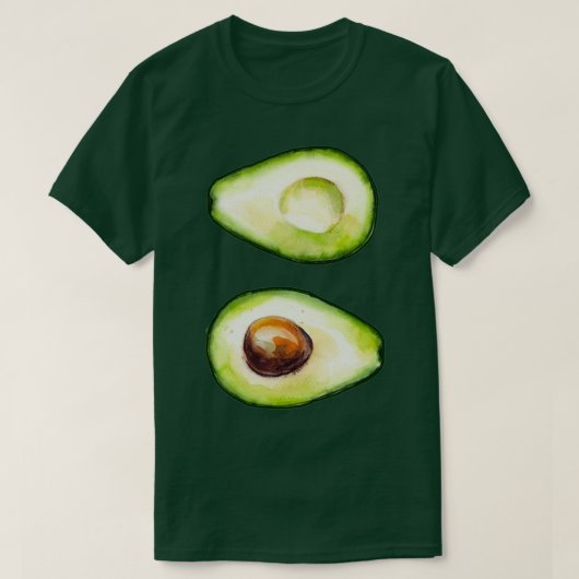 Avocado Art cut in half T-shirt (Design voorkant)