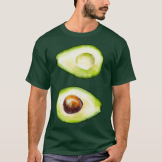Avocado Art cut in half T-shirt