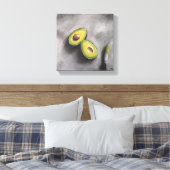 Avocado Art Modern Stilleven Ontbijt gezond vet Canvas Afdruk (Insitu (Slaapkamer))