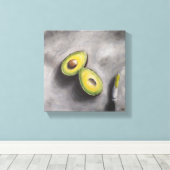 Avocado Art Modern Stilleven Ontbijt gezond vet Canvas Afdruk (Insitu (Houten vloer))