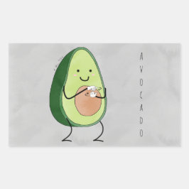 Avocado ASL Sticker