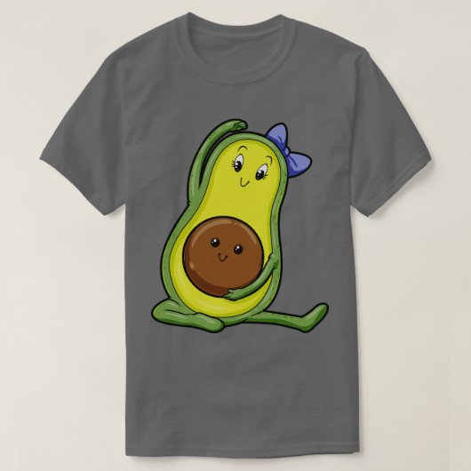 Avocado at Yoga with Baby T-shirt (Design voorkant)