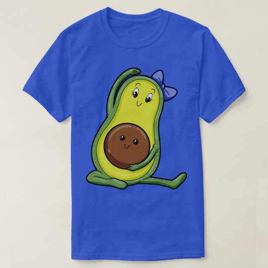 Avocado at Yoga with Baby T-shirt (Design voorkant)