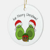 Avocado - Avo Merry KerstFamily Cute Ornament (Links)