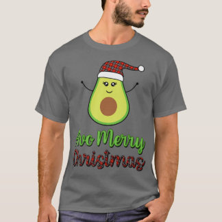 Avocado Avo Merry Kerstmis met kerstcadeaus Santa  T-shirt