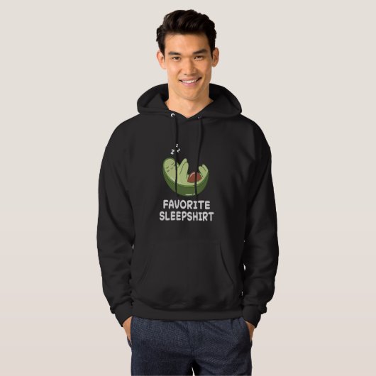 Avocado Avocado Nap Slaap Slaap Pyjama Nightgo Hoodie (Voorkant volledig)