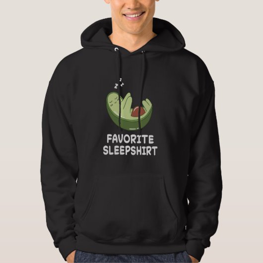Avocado Avocado Nap Slaap Slaap Pyjama Nightgo Hoodie (Voorkant)