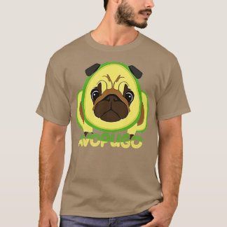 Avocado Avogato en Pug Lovers Avopugo Funny TShir T-shirt