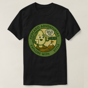 Avocado Avonturiers Verkennen Met Stijl T-shirt