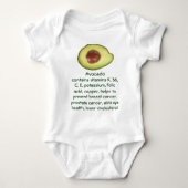 Avocado baby onsie creeper romper (Voorkant)
