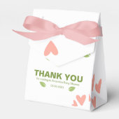 Avocado Baby shower, Baby Meisje Favor Box Bedankdoosjes (Voorkant Zijde)