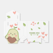 Avocado Baby shower, Baby Meisje Favor Box Bedankdoosjes (Uitgevouwen)