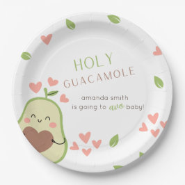 Avocado Baby shower, Baby Meisje, Leuke Avocado Papieren Bordje