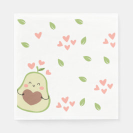 Avocado Baby shower, Baby Meisje, Leuke Avocado Servet