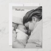 Avocado-baby shower bedankkaart (Voorkant)