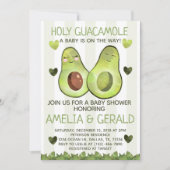 Avocado Baby shower Invitation Invite Kaart (Voorkant)