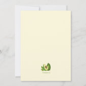 Avocado Baby shower Kaart (Achterkant)