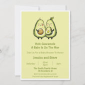 Avocado-Baby shower Kaart (Voorkant)