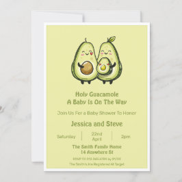 Avocado-Baby shower Kaart