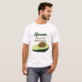 Avocado: bacon voor vegetariërs t-shirt (Voorkant volledig)
