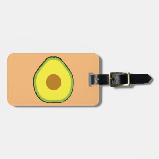 Avocado Bagagelabel (Voorkant horizontaal)