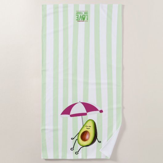 Avocado Beach Towel Strandlaken (Voorkant)