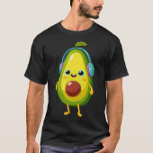 Avocado Beats | Mooie DJ Avocado Ontwerp T-shirt (Voorkant)