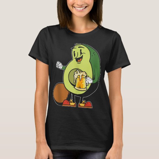Avocado Beer Alcohol Drinker Brewed Drink Tropical T-shirt (Voorkant)
