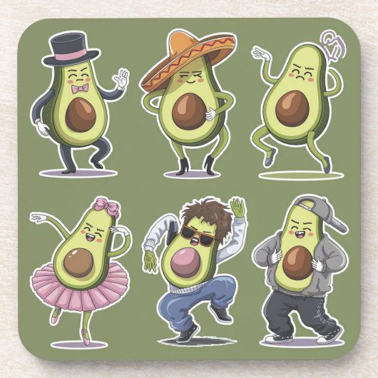 avocado bier onderzetter (Voorkant)