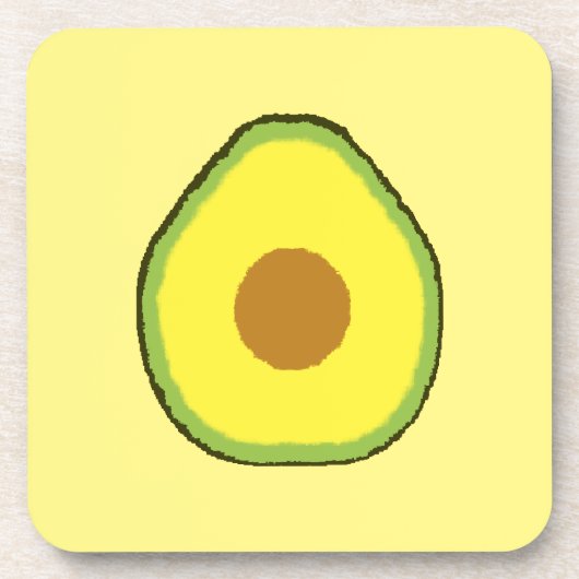 Avocado Bier Onderzetter (Voorkant)
