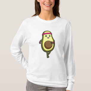 Avocado bij Jogging met hoofdband T-shirt