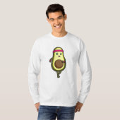 Avocado bij Jogging met hoofdband T-shirt (Voorkant volledig)