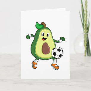 Avocado bij Voetbal Sporten Kaart