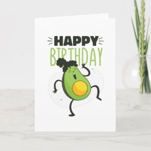AVOCADO BIRTHDAY KAART