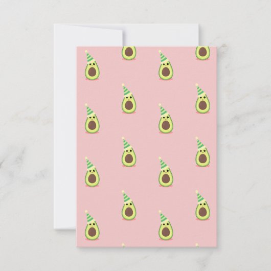 Avocado Birthday Pet Card (Voorkant)