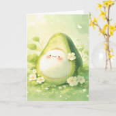 Avocado Bliss Kaart (Gele Bloem)