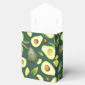 Avocado Blossom | Donkergroen roestvrij fruitpatro Bedankdoosjes (Geopend)