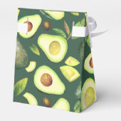 Avocado Blossom | Donkergroen roestvrij fruitpatro Bedankdoosjes (Achterkant)