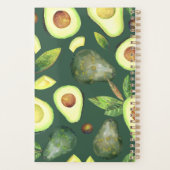 Avocado Blossom | Donkergroen roestvrij fruitpatro Planner (Achterkant)