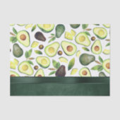 Avocado Blossom | Donkergroen roestvrij fruitpatro Tissuepapier (Voorkant)