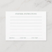 Avocado Blossom | Donkergroene, bijtende Kaart (Achterkant)