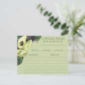 Avocado Blossom | Donkergroene, bijtende Kaart (Staand voorkant)