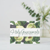 Avocado Blossom | Punny Rustic slaat onze nieuwe d Briefkaart (Staand voorkant)