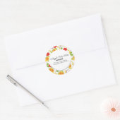 Avocado Body Butter Bath Branding Packaging Ronde Sticker (Envelop)